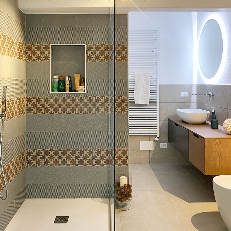 Progetto bagno Ceramiche Benuzzi Mutina